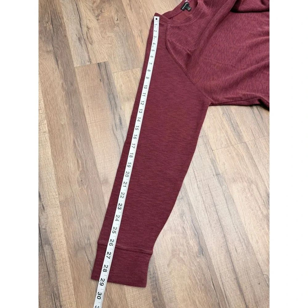 Banana Republic XL Burgundy Raglan Long Sleeve‎ Pullover Top